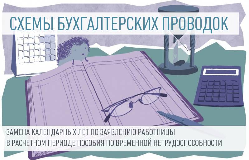 Учет выплаты пособия по временной нетрудоспособности работнице при замене календарных лет в расчетном периоде