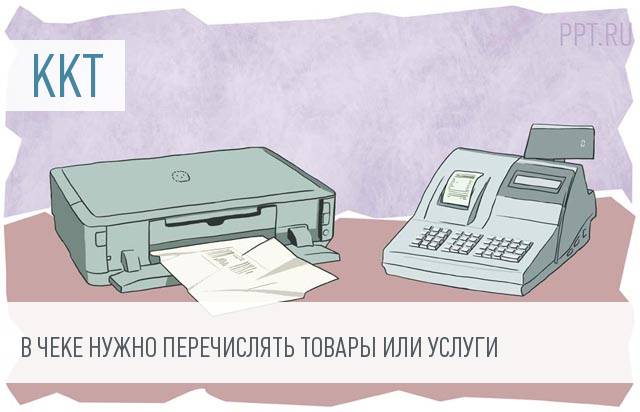 В кассовых документах, выданных юрлицу, должны быть наименования товаров и услуг