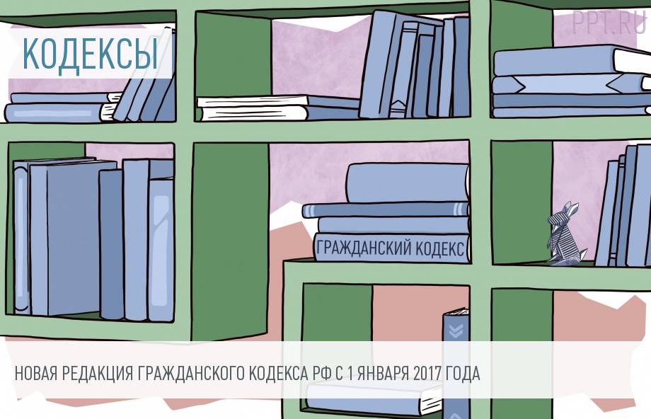 Изменение редакции Гражданского кодекса с 1 января 2017 года