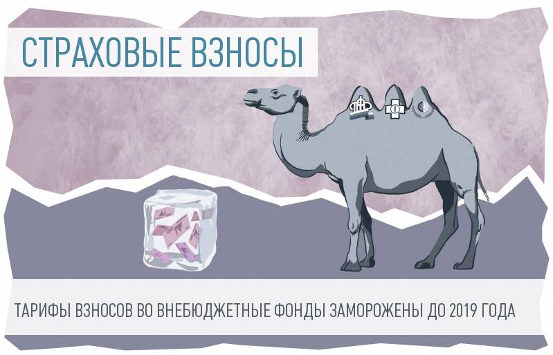 Тарифы страховых взносов во внебюджетные фонды заморожены до 2018 года