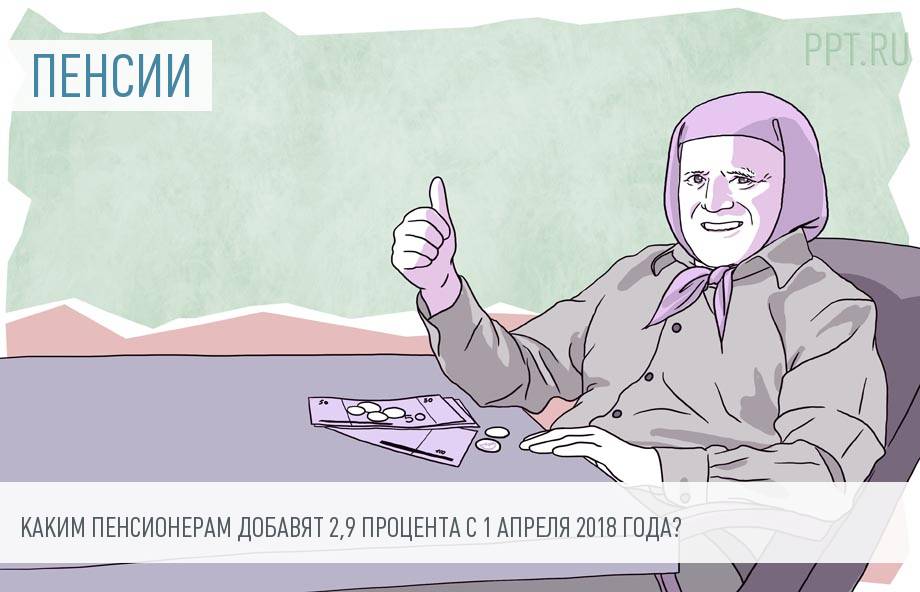 Стало известно, кто в апреле получит увеличенную на 2,9% пенсию
