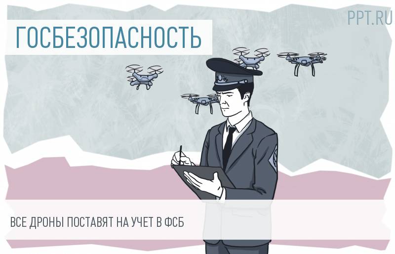 Регистрацией беспилотников займется ФСБ